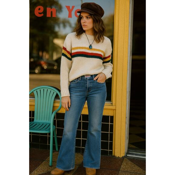 Vintage 90s Silver Jeans Co Mid Rise Flare Button Fly Denim Women’s 30x32 - Picture 1 of 10